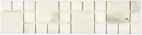 Calacatta Oliva Marble Border 3" X 12" Rimini Border